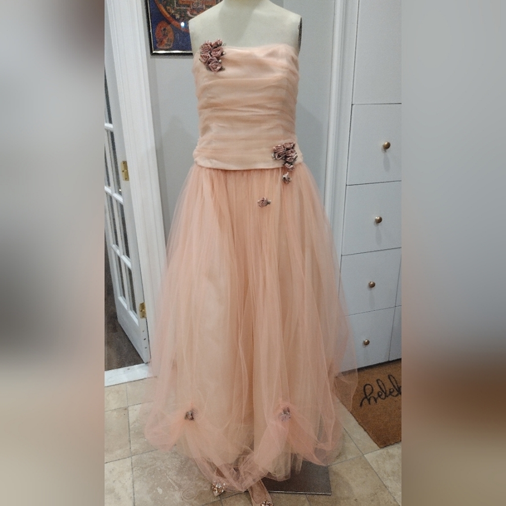 Jessica McClintock Vintage Millennium 2000 Gorgeous Tulle Gown SZ 12